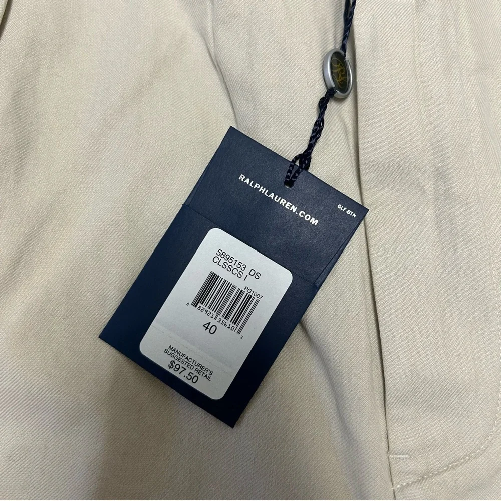NWT Polo Golf Ralph Lauren Fairway Short Men's Khaki Shorts Size 40 - Picture 5 of 11